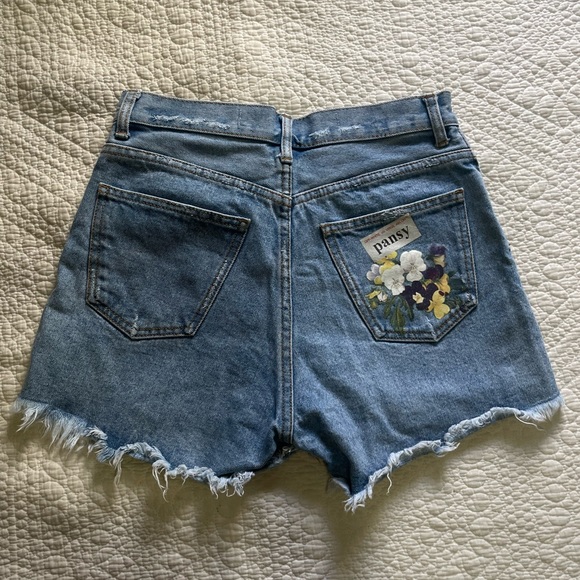 Off White jean shorts